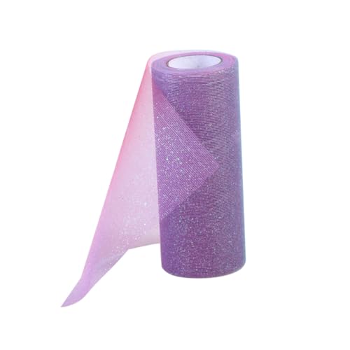 OSALADI Bunter Glitzer Tüllstoff Yards Farbverlauf Organza Rolle in Tiefrot und Blau Vielseitig für DIY Tutu Hochzeit Deko Geschenkbänder Bastelbedarf und Tischdekoration OSALADI Bunter Glitzer Tüllstoff Yards Farbverlauf Organza Rolle in Tiefrot und Blau Vielseitig für DIY Tutu Hochzeit Deko Geschenkbänder Bastelbedarf und Tischdekoration von OSALADI