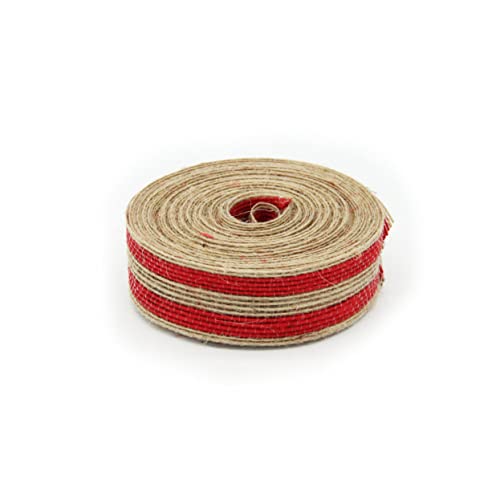 OSALADI Burlap Dekoband Rot Vielseitiges Geschenkband für DIY Hochzeiten Partys und Weihnachtsdekoration für Bastelprojekte und Geschenkverpackungen OSALADI Burlap Dekoband Rot Vielseitiges Geschenkband für DIY Hochzeiten Partys und Weihnachtsdekoration für Bastelprojekte und Geschenkverpackungen von OSALADI