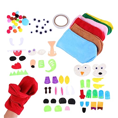 OSALADI DIY Bastelset Handpuppen aus Filz Kreativset mit Vorgefertigten Schablonen Sicheres Material Langlebig und Praktisch für Mädchen und Rollenspiele OSALADI DIY Bastelset Handpuppen aus Filz Kreativset mit Vorgefertigten Schablonen Sicheres Material Langlebig und Praktisch für Mädchen und Rollenspiele von OSALADI