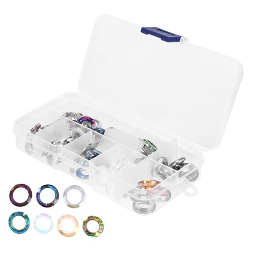 OSALADI DIY Glasringe Für Schmuckherstellung Maniküre Ohrringe Charms Mit Vielseitigen Dekorationen Für Armbänder Und Halsketten von OSALADI