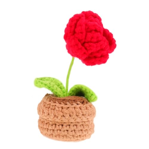 OSALADI DIY Häkelblumen Dekorationsset Lebensnahe Häkelblume für Tischdekoration zur Wohnraumverschönerung Rosen Topf für Heimdekoration OSALADI DIY Häkelblumen Dekorationsset Lebensnahe Häkelblume für Tischdekoration zur Wohnraumverschönerung Rosen Topf für Heimdekoration von OSALADI