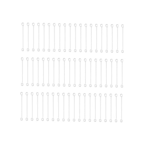 OSALADI DIY Ohrstecker Zubehör Weiß Metall Verbindungsteile für Ohrringe Selber Machen Damen Schmuckherstellung Langlebig Sicher Einfach zu Tragen von OSALADI