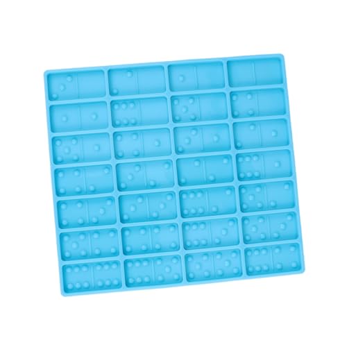 OSALADI DIY Silikonform für Dominosteine Einfache Wiederverwendbare Gießform für Epoxidharz Handgefertigte Fadensichere Bastel mould für Kreative Kristallkleber kunst und Personalisierte von OSALADI