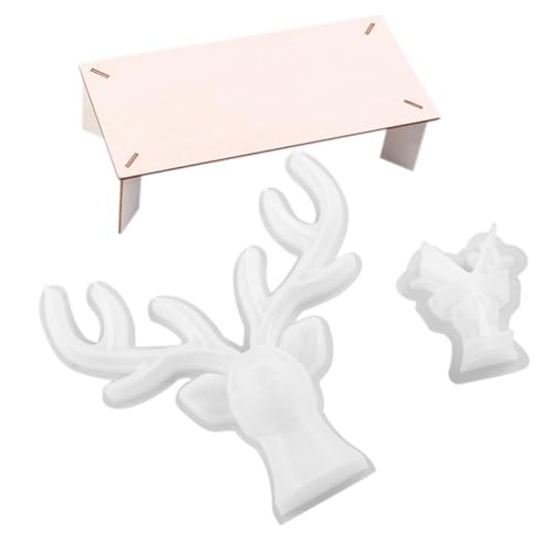 OSALADI DIY Silikonformen für Geweih dekorationen mit Holzständer Langlebige Antlers Ornament Casting Molds für Epoxidharz Gießen Handgemachte Desktop Deko Vielseitige Bastelform OSALADI DIY Silikonformen für Geweih dekorationen mit Holzständer Langlebige Antlers Ornament Casting Molds für Epoxidharz Gießen Handgemachte Desktop Deko Vielseitige Bastelform von OSALADI