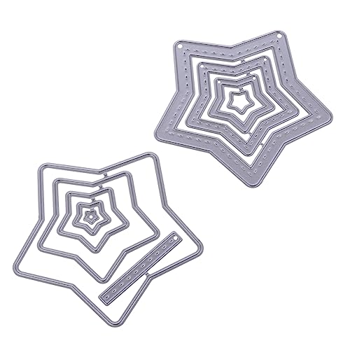 OSALADI DIY Stanzform für Fünfzackige Sterne Schneideisen für Handwerksprojekte Scrapbooking und Karten Gestalten OSALADI DIY Stanzform für Fünfzackige Sterne Schneideisen für Handwerksprojekte Scrapbooking und Karten Gestalten von OSALADI