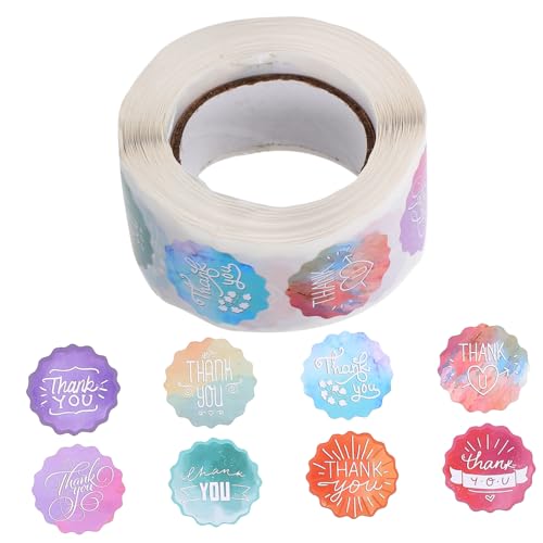 OSALADI Danke Aufkleber Runde Selbstklebende Etiketten für Backwaren Umschläge und Verpackungen Dekorative Sticker für Persönliche Botschaften und OSALADI Danke Aufkleber Runde Selbstklebende Etiketten für Backwaren Umschläge und Verpackungen Dekorative Sticker für Persönliche Botschaften und von OSALADI