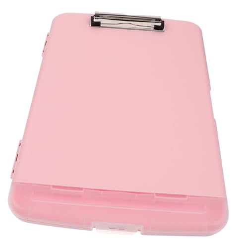 OSALADI Datei Aufbewahrungsbox Dokumentenmappen falten Aktenhalter Klemmbrett mit Speicher dokumentieren Dateiorganisator Office-Datei-Organizer Dateien Organizer Dokumentdateiordner Rosa von OSALADI