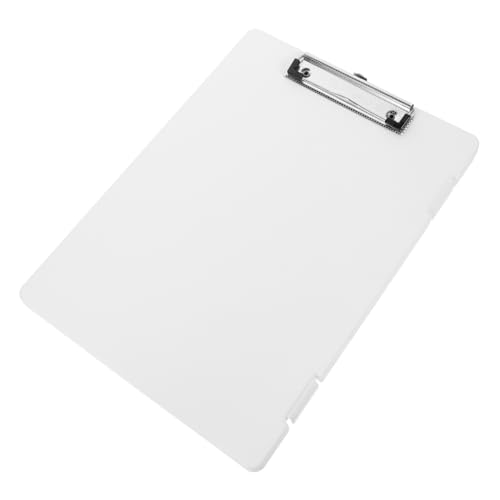 OSALADI Datenspeicherblock Büroschreib-Zwischenablage Datei Zwischenablage Multifunktions-Klemmbrett Büro-Schreibtafeln Büro-Klemmbretter Schreibunterlage Konferenz-Schreibtafel pp Weiß von OSALADI