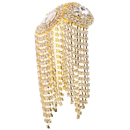 OSALADI Dekorativer Quastenapplikation Patch für Kleidung Goldene Quasten Schulterklappen Diy Zubehör für Anzüge und Kostüme Modisches Kleidungsornament OSALADI Dekorativer Quastenapplikation Patch für Kleidung Goldene Quasten Schulterklappen Diy Zubehör für Anzüge und Kostüme Modisches Kleidungsornament von OSALADI