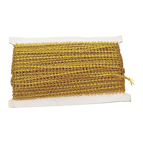 OSALADI Dekorativer Vorhangbesatz Zartem Blumenmuster Gardinenverzierung für Heim und Bürodekoration Yards Gold Kk OSALADI Dekorativer Vorhangbesatz Zartem Blumenmuster Gardinenverzierung für Heim und Bürodekoration Yards Gold Kk von OSALADI