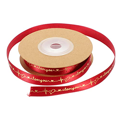 OSALADI Dekoratives Band Helles DIY Geschenkband für Bastelideen für Hochzeiten Valentinstag und Festliche Anlässe Weinrot mit Glänzenden OSALADI Dekoratives Band Helles DIY Geschenkband für Bastelideen für Hochzeiten Valentinstag und Festliche Anlässe Weinrot mit Glänzenden von OSALADI