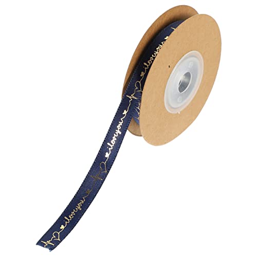 OSALADI Dekoratives Satinband mit Buchstaben Hochwertiges DIY Geschenkband für Hochzeiten Partys und Bastelprojekte Langlebig und Elegant Blau OSALADI Dekoratives Satinband mit Buchstaben Hochwertiges DIY Geschenkband für Hochzeiten Partys und Bastelprojekte Langlebig und Elegant Blau von OSALADI