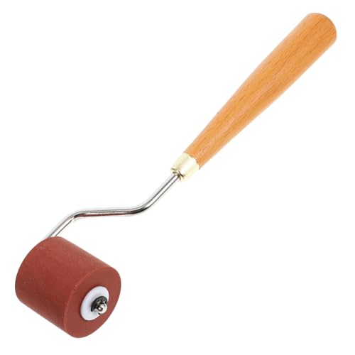 OSALADI Diamant Malerei Roller Kantenanleimwalze Druckwerkzeuge Bastelrolle Hartgummirolle Gummi-Rollwerkzeug Papierrolle Walzendruck Gummiwalze Druckwalze rostfreier Stahl von OSALADI