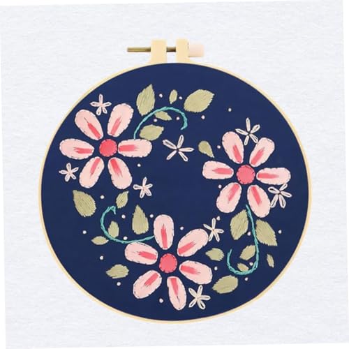 OSALADI Diy Blumenmuster Stickerei Set für Anfänger Kreuzstich Zubehör Stickrahmen und Materialien für Kreative Projekte OSALADI Diy Blumenmuster Stickerei Set für Anfänger Kreuzstich Zubehör Stickrahmen und Materialien für Kreative Projekte von OSALADI