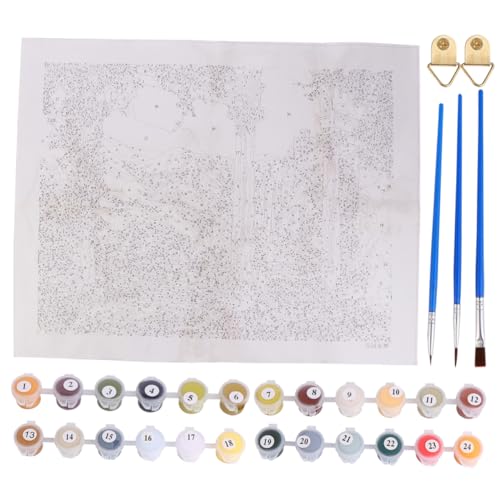 OSALADI Diy Painting Manor Goddess Dekorative Rahmungslos Einfache Anleitung für Anfänger Wanddekoration für Schlafzimmer und Wohnzimmer Beige von OSALADI