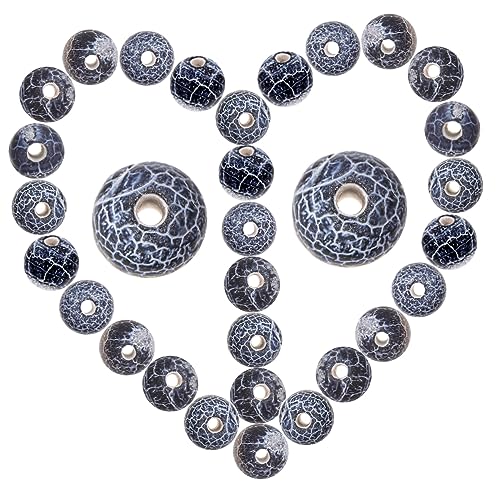 OSALADI Diy Schwarze Frosted Agate Perlen Runde Lose Schmucksteine für Armbänder und für Kreative Schmuckherstellung und Bastelprojekte OSALADI Diy Schwarze Frosted Agate Perlen Runde Lose Schmucksteine für Armbänder und für Kreative Schmuckherstellung und Bastelprojekte von OSALADI