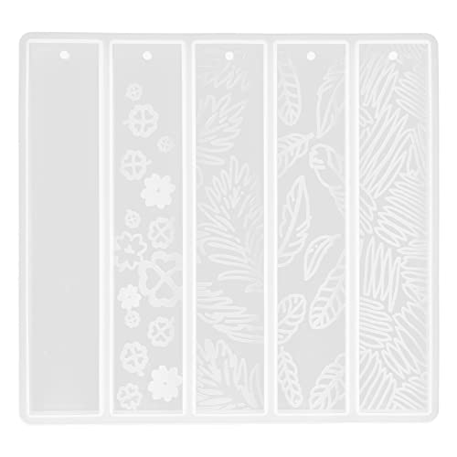 OSALADI Diy Silikon Lesezeichenform für Epoxidharz Wiederverwendbare Gießform für Kreative Handwerksprojekte mit Blumen und Glitzer für Personalisierte Lesezeichen und Anhänger OSALADI Diy Silikon Lesezeichenform für Epoxidharz Wiederverwendbare Gießform für Kreative Handwerksprojekte mit Blumen und Glitzer für Personalisierte Lesezeichen und Anhänger von OSALADI