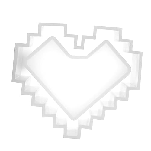 OSALADI Diy Silikonform Herzförmige Aufbewahrungsbox für Epoxidharz Wiederverwendbare Silikonform für Kreative Bastelprojekte Schmuck und Dekorationen von OSALADI