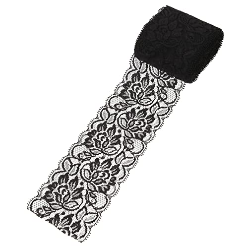 OSALADI Diy Spitzenbesatz für Kleidung Elastisches Schwarzes Spitzenband für Nähprojekte Dekorative Anwendung für Heimwerker Hochzeit Kostüme und Mehr OSALADI Diy Spitzenbesatz für Kleidung Elastisches Schwarzes Spitzenband für Nähprojekte Dekorative Anwendung für Heimwerker Hochzeit Kostüme und Mehr von OSALADI