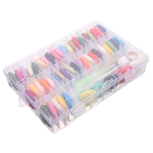 OSALADI Diy Stickgarn Set mit Farben für Anfänger Umfassendes Set zur Herstellung von Freundschaftsbändern und Stickprojekten Aufbewahrungsbox und Zubehör für Basteln OSALADI Diy Stickgarn Set mit Farben für Anfänger Umfassendes Set zur Herstellung von Freundschaftsbändern und Stickprojekten Aufbewahrungsbox und Zubehör für Basteln von OSALADI