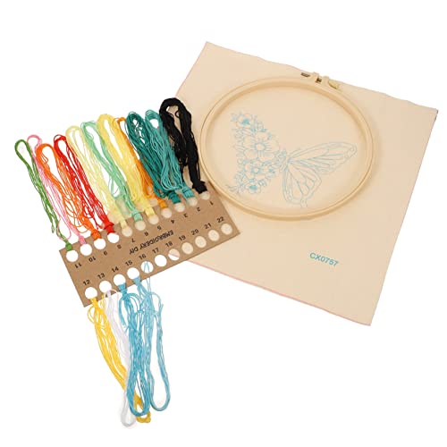 OSALADI Diy Stickset für Anfänger Professionelles Stickmaterial mit Stickrahmen und Handwerkzeugen für Kreuzstich und Kreative Projekte für Eltern Aktivitäten OSALADI Diy Stickset für Anfänger Professionelles Stickmaterial mit Stickrahmen und Handwerkzeugen für Kreuzstich und Kreative Projekte für Eltern Aktivitäten von OSALADI