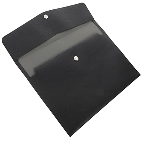 OSALADI Dokumentenmappe aus Leder mit Druckknopfverschluss Wasserdichter Ordner für Belege und Verträge Großer Speicher für Büro und Studium Praktischer Dokumentenhalter OSALADI Dokumentenmappe aus Leder mit Druckknopfverschluss Wasserdichter Ordner für Belege und Verträge Großer Speicher für Büro und Studium Praktischer Dokumentenhalter von OSALADI