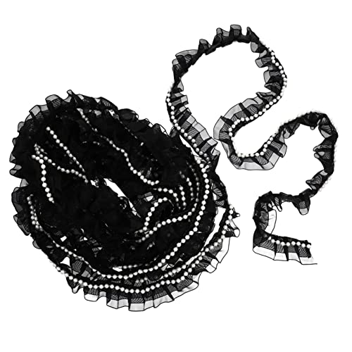 OSALADI Doppellagiges Perlen Spitzenband für Diy Projekte Hochwertiges Hautfreundliches Material für Hochzeitskleider Heimdekoration Vorhänge und Tischdecken Yards OSALADI Doppellagiges Perlen Spitzenband für Diy Projekte Hochwertiges Hautfreundliches Material für Hochzeitskleider Heimdekoration Vorhänge und Tischdecken Yards von OSALADI