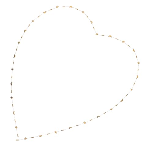 OSALADI Edelstahl Halskette mit Mond und Stern Anhängern Langlebige Schmuckkette zum Selbermachen Verstellbare Hautfreundlich für Armbänder Ohrringe DIY Schmuckzubehör OSALADI Edelstahl Halskette mit Mond und Stern Anhängern Langlebige Schmuckkette zum Selbermachen Verstellbare Hautfreundlich für Armbänder Ohrringe DIY Schmuckzubehör von OSALADI