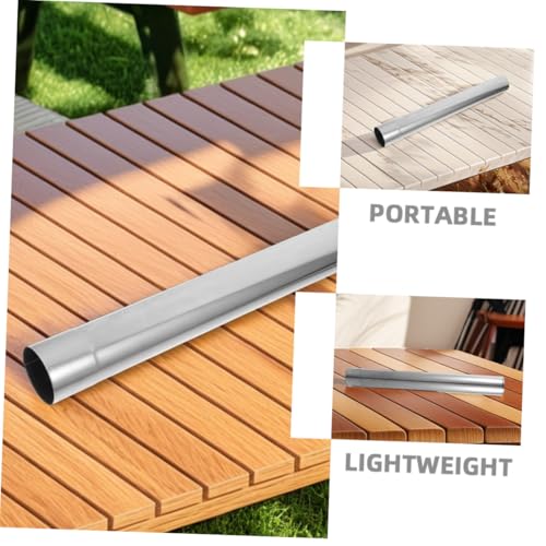 OSALADI Edelstahl Kaminrohr Verlängerung für Holzofen Winddicht Leichtes Ofenrohr Outdoor Camping Zeltofen Schornsteinrohr Zubehör für Ofenrauchableitung von OSALADI