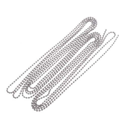 OSALADI Edelstahl Kugelkette Durchmesser mit Kugelkettenschließern Verstellbare für Schlüsselanhänger Hundemarken und Schmuckherstellung OSALADI Edelstahl Kugelkette Durchmesser mit Kugelkettenschließern Verstellbare für Schlüsselanhänger Hundemarken und Schmuckherstellung von OSALADI