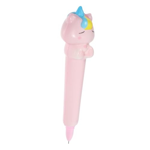 OSALADI Einhorn Gelstift stifte einhorn kugelschreiber Schreibwerkzeug Gelstift mit Einhorndesign Ausgefallene Stifte für Schulmaterial für jugendliche Mädchen Schwamm Rosa von OSALADI