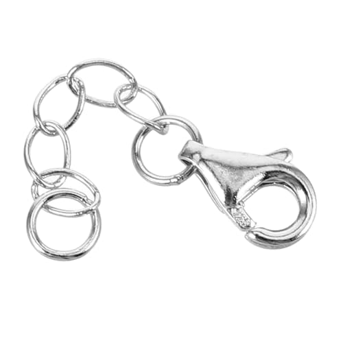 OSALADI Einstellbare Verlängerungskette Schlüssel Kettenverlängerungen für Halskette Hummer schmuck Halskette Extender Halskette Verlängerungskette Armbänder machen Ketten 925 Silber OSALADI Einstellbare Verlängerungskette Schlüssel Kettenverlängerungen für Halskette Hummer schmuck Halskette Extender Halskette Verlängerungskette Armbänder machen Ketten 925 Silber von OSALADI