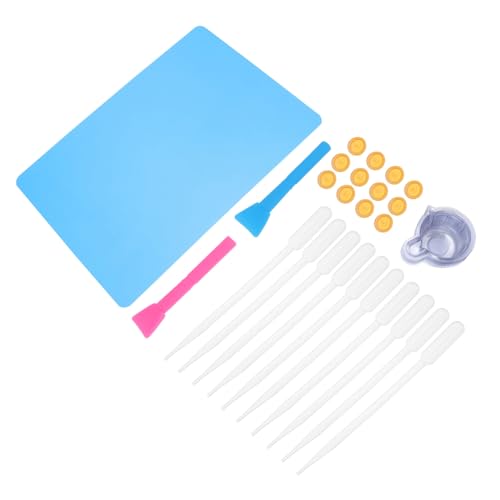 OSALADI Epoxidharz Silikonmatte Set Mischbecher Schaber für Diy Harzprojekte für Anfänger und Profis Vielseitig Einsetzbar für Gießen Basteln und Schmuckherstellung OSALADI Epoxidharz Silikonmatte Set Mischbecher Schaber für Diy Harzprojekte für Anfänger und Profis Vielseitig Einsetzbar für Gießen Basteln und Schmuckherstellung von OSALADI