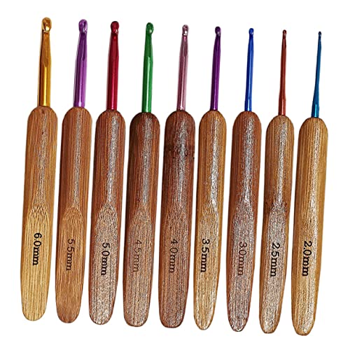 OSALADI Ergonomische Häkelnadel mit Holzgriff und Aluminium Teilig für Bastelarbeiten Stricken Quilten und Mehr für Anfänger und Fortgeschrittene OSALADI Ergonomische Häkelnadel mit Holzgriff und Aluminium Teilig für Bastelarbeiten Stricken Quilten und Mehr für Anfänger und Fortgeschrittene von OSALADI