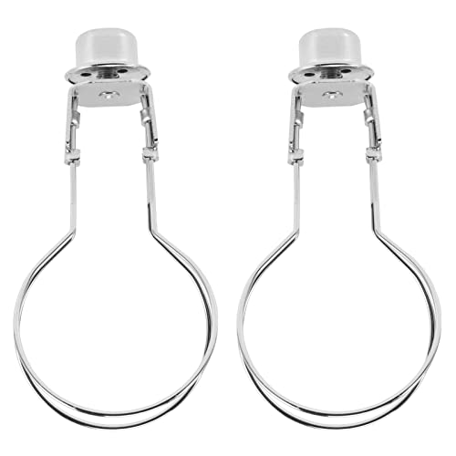 OSALADI Ersatz-Zubehör Adapter Silber Nivellierer Endstück Glühbirne Halter Harfen-Lampen-Beleuchtung Mit Licht Für Clip Schmiedeeisen Kunst-Diy-Schirm Lampenschirm Inklusive von OSALADI