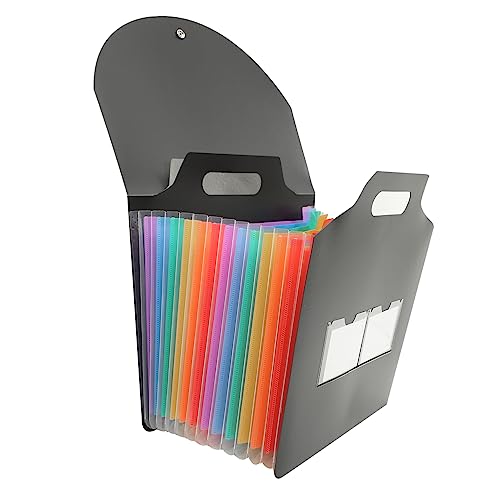 OSALADI Erweiterbarer Wasserdichter Fächer Aktenordner mit Tragegriff Robuster Kunststoff Dokumenten Organizer für Büro Schule und Zuhause Leichter Ordnungshelfer für Wichtige Unterlagen OSALADI Erweiterbarer Wasserdichter Fächer Aktenordner mit Tragegriff Robuster Kunststoff Dokumenten Organizer für Büro Schule und Zuhause Leichter Ordnungshelfer für Wichtige Unterlagen von OSALADI