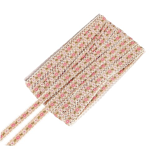 OSALADI Ethnischer Stil Diy Kleidung Zubehör Stickerei Spitzenband mit Blumenmuster Langlebig und Vielseitig für Mode und Yards von OSALADI