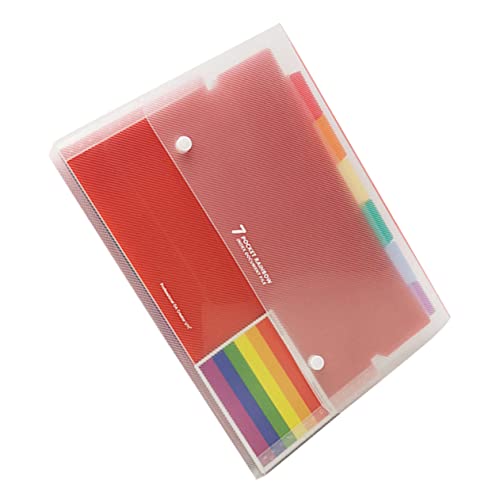 OSALADI Fach Dokumentenmappe mit Knöpfen Tragbare Bunte Aktenordner Erweiterbare Tasche für Schüler und Bürobedarf zur Organisation Wichtiger Unterlagen OSALADI Fach Dokumentenmappe mit Knöpfen Tragbare Bunte Aktenordner Erweiterbare Tasche für Schüler und Bürobedarf zur Organisation Wichtiger Unterlagen von OSALADI