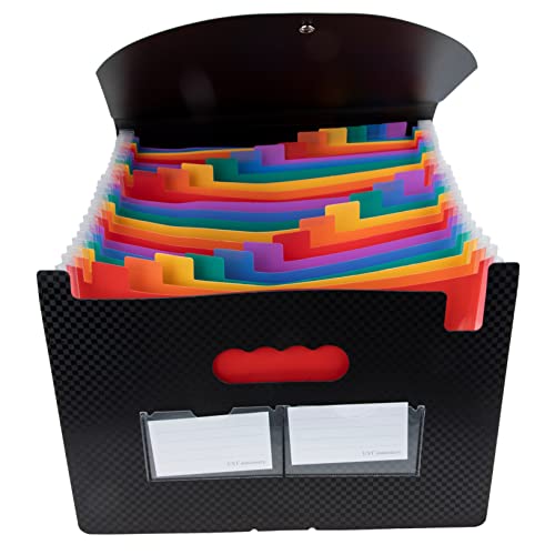 OSALADI Fächermappe Format mit Fächern Schwarz Kariert Erweiterbarer Dokumentenorganizer für Büro und Schule Leichter Langlebiger Ordnungsmappe für Belege Papiere und Wichtige Unterlagen OSALADI Fächermappe Format mit Fächern Schwarz Kariert Erweiterbarer Dokumentenorganizer für Büro und Schule Leichter Langlebiger Ordnungsmappe für Belege Papiere und Wichtige Unterlagen von OSALADI