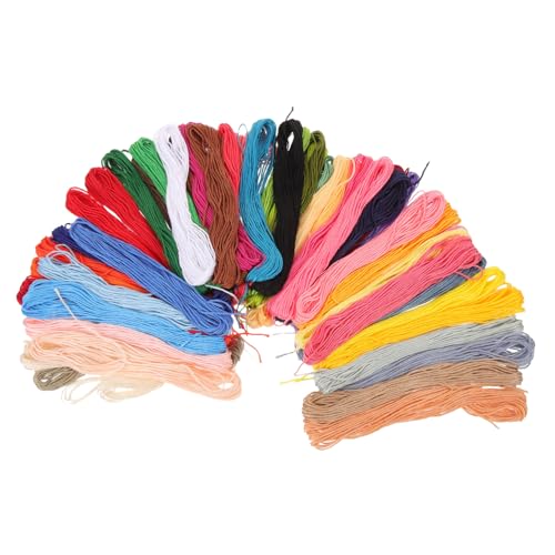 OSALADI Farben Stickgarn Set Baumwolle DIY Kreuzstich Stickerei Kit für Anfänger Handgefertigte Faden Armbänder Schmuckherstellung und Basteln mit Stickwerkzeugen OSALADI Farben Stickgarn Set Baumwolle DIY Kreuzstich Stickerei Kit für Anfänger Handgefertigte Faden Armbänder Schmuckherstellung und Basteln mit Stickwerkzeugen von OSALADI
