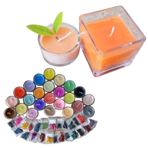 OSALADI Farben Wachsfarbe Diy Kerzendye für Kerzenherstellung Pigmente für Wachs Färbemittel für Duftkerzen Geeignet für Wachsmischungen und Kerzenformen von OSALADI