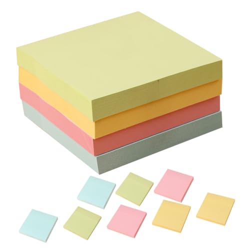 OSALADI Farbige Haftnotizen Praktische Memo Pads Gelb Grün Blau für Büro Schule und Zuhause Selbstklebend Organisieren und Erinnern von OSALADI