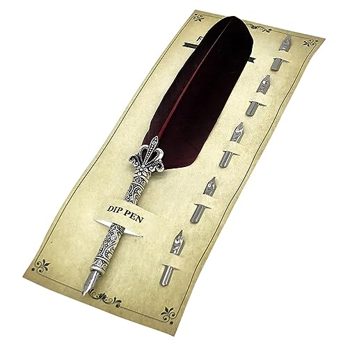 OSALADI Federstahl Füllfederhalter Set mit Ersatzfedern Hochwertiges Schreibgerät für Büro und Studium für Geburtstage und Weihnachten OSALADI Federstahl Füllfederhalter Set mit Ersatzfedern Hochwertiges Schreibgerät für Büro und Studium für Geburtstage und Weihnachten von OSALADI