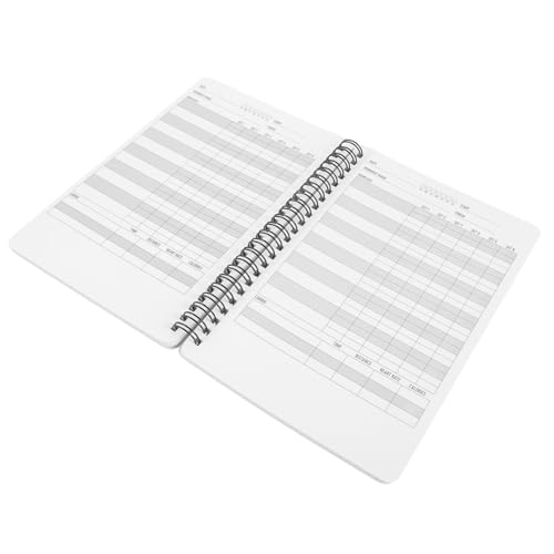 OSALADI Fitnessplan Buch Spiral- Logbuch Fitnessstudio Ausbildung Trainingstagebuch Das Notizbuch Fitness-Accessoires für Frauen Tagebuch zum Körpergewichtstraining Metall von OSALADI