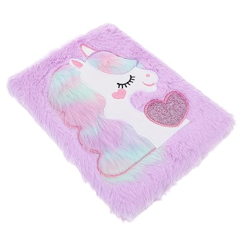 OSALADI Fluffy Notizbuch mit Plüsch Einhorn Cover Weiches Cartoon Tagebuch für Mädchen und Schüler Leichtes Tragbares Plüsch Notizheft zum Schreiben und Zeichnen OSALADI Fluffy Notizbuch mit Plüsch Einhorn Cover Weiches Cartoon Tagebuch für Mädchen und Schüler Leichtes Tragbares Plüsch Notizheft zum Schreiben und Zeichnen von OSALADI