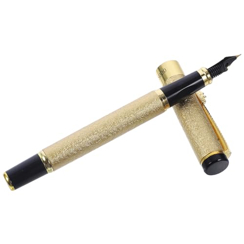 OSALADI Füllfederhalter aus Hochwertigem Iraurita mit Feiner Spitze Eleganter Champagnerfarbe für Kalligraphie und Bürobedarf Studenten und Kreative Schreibarbeiten OSALADI Füllfederhalter aus Hochwertigem Iraurita mit Feiner Spitze Eleganter Champagnerfarbe für Kalligraphie und Bürobedarf Studenten und Kreative Schreibarbeiten von OSALADI