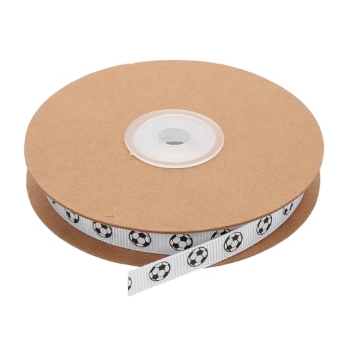 OSALADI Fußball sportband mit Fußballmuster Weißes Grosgrain Geschenkband für Geschenkverpackung DIY Basteln Haarschleifen und Hochzeitsdekoration OSALADI Fußball sportband mit Fußballmuster Weißes Grosgrain Geschenkband für Geschenkverpackung DIY Basteln Haarschleifen und Hochzeitsdekoration von OSALADI