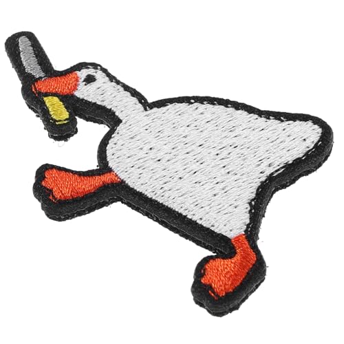 OSALADI Gänseförmiger DIY Patch Aufkleber für Kleidung Jeans Reparaturflicken Lustige Stickerei Patches für Handarbeit und Dekoration mit Klebender Rückseite OSALADI Gänseförmiger DIY Patch Aufkleber für Kleidung Jeans Reparaturflicken Lustige Stickerei Patches für Handarbeit und Dekoration mit Klebender Rückseite von OSALADI