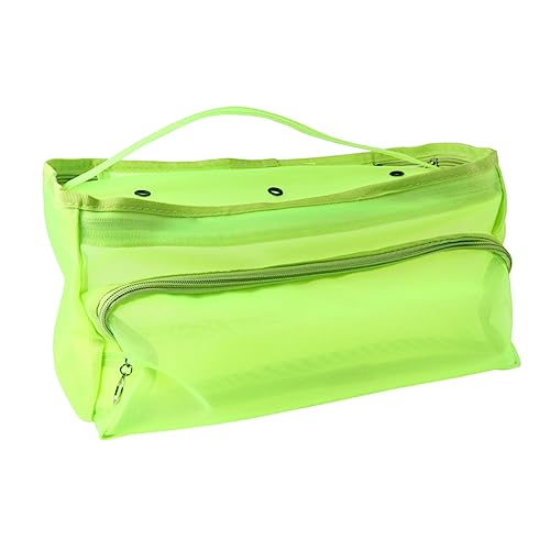 OSALADI Garnspeichernetzbeutel Stricktasche Mesh-Aufbewahrungstasche Strick -Einkaufstasche Strickhalter Garnhalter Organisator zur Aufbewahrung von Garn Garn-Organizer-Tasche Grün von OSALADI