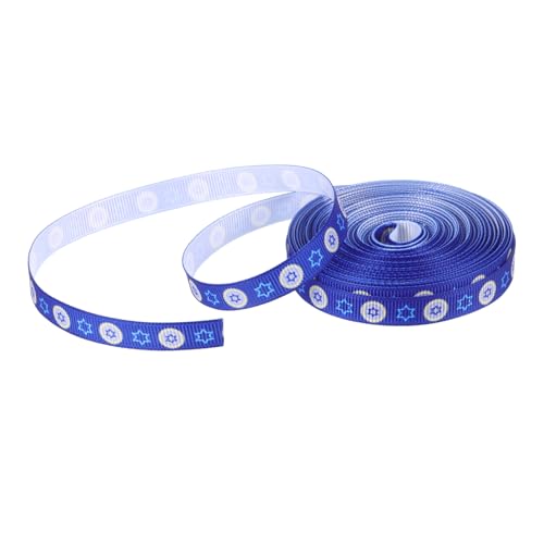OSALADI Geschenkband für Hanukkah Dekoratives Einpackband Breit Yards für Diy Geschenkverpackungen Feste und Partys Langlebig und Farbenfroh Deko für Feiertage und Besondere Anlässe OSALADI Geschenkband für Hanukkah Dekoratives Einpackband Breit Yards für Diy Geschenkverpackungen Feste und Partys Langlebig und Farbenfroh Deko für Feiertage und Besondere Anlässe von OSALADI